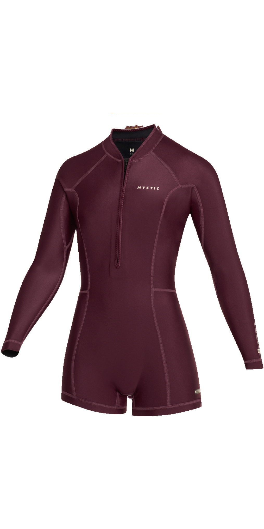 2025 Mystic Womens Lunar Long Arm 2mm Front Zip Shorty Wetsuit